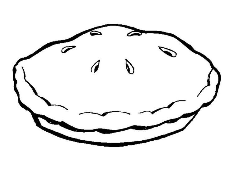 A Pie Pan Coloring Page | Clip Art And Coloring Pages 2 | Clipart library