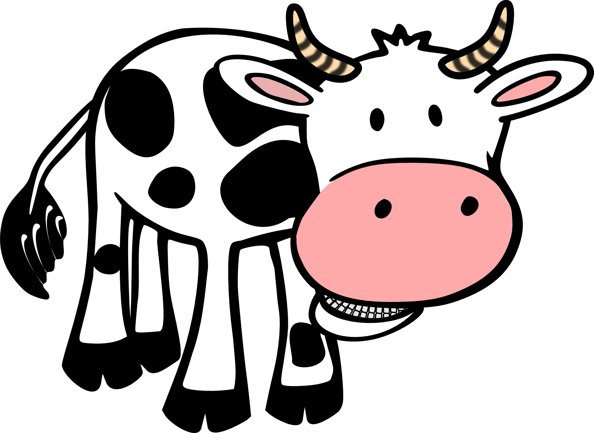 Free Black And White Cow Pictures, Download Free Black And White Cow