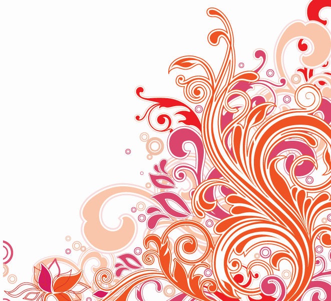 Swirl Floral Design Vector Art | Free Vector Graphics | All Free 