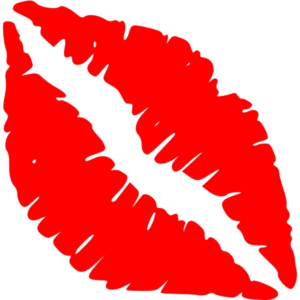 Red Lips Kiss clip art found on Polyvore | Art | Clipart library