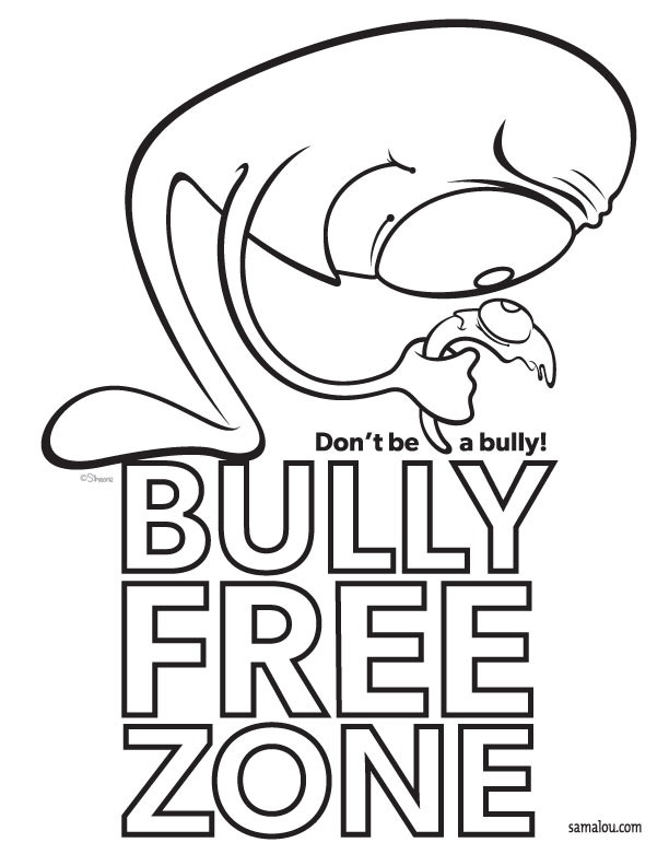 no bulling Colouring Pages