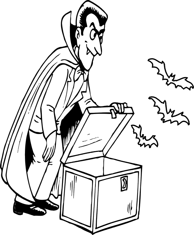 Halloween Bats Coloring Page