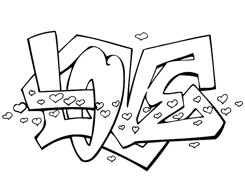graffiti letters love