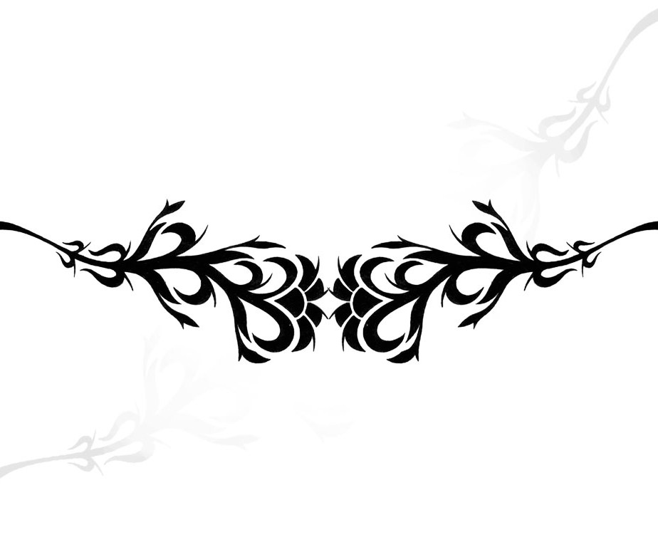 Tribal Secret Rose Band - Flower Design | TattooTemptation
