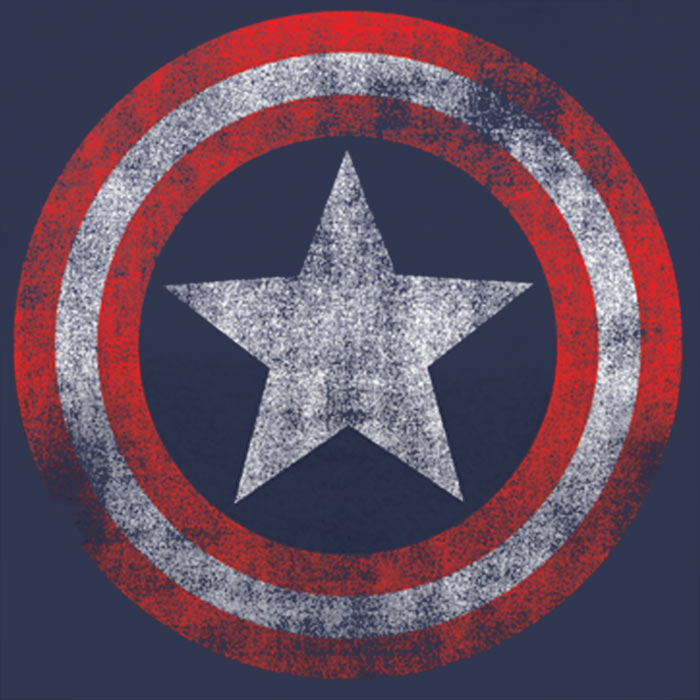 Captain America Logo Fitted Ladies