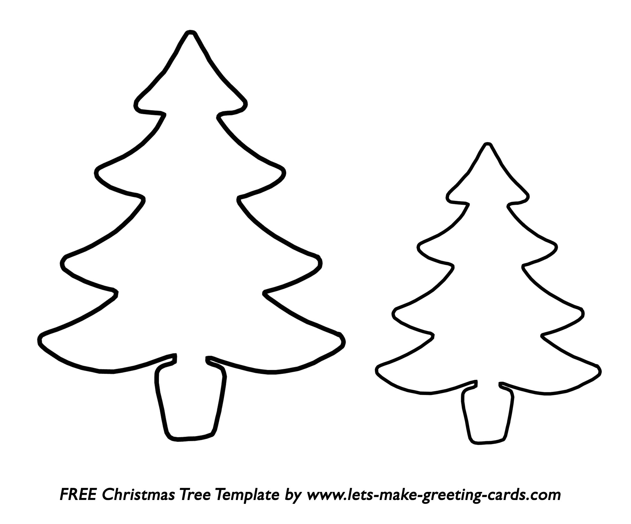 Cut Out Christmas Tree Templates images