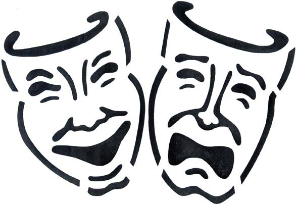 Theatre Masks Clipart - Free Clipart