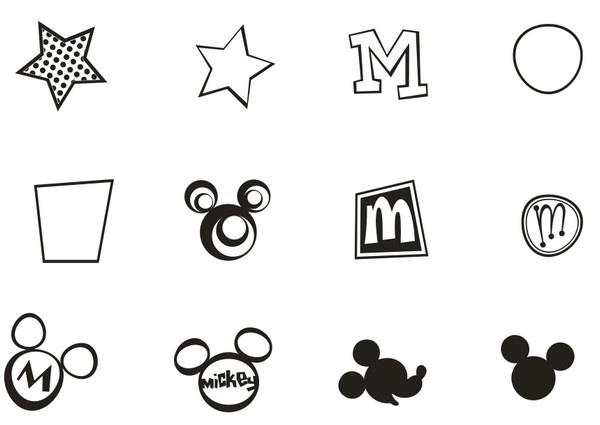 Mickey Mouse Head Silhouette Vector Signs Eps Icon - Free Icons