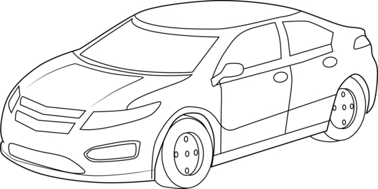 toy car clipart black and white