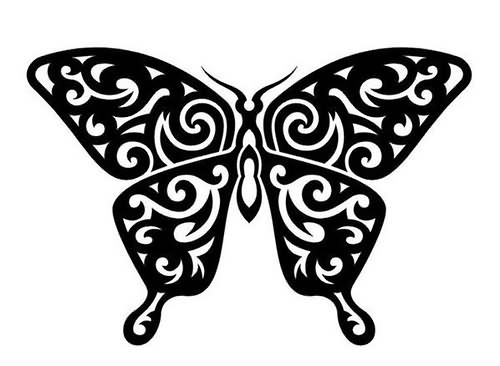 Black And White Butterfly Tattoo | Cool Tattoos Designs