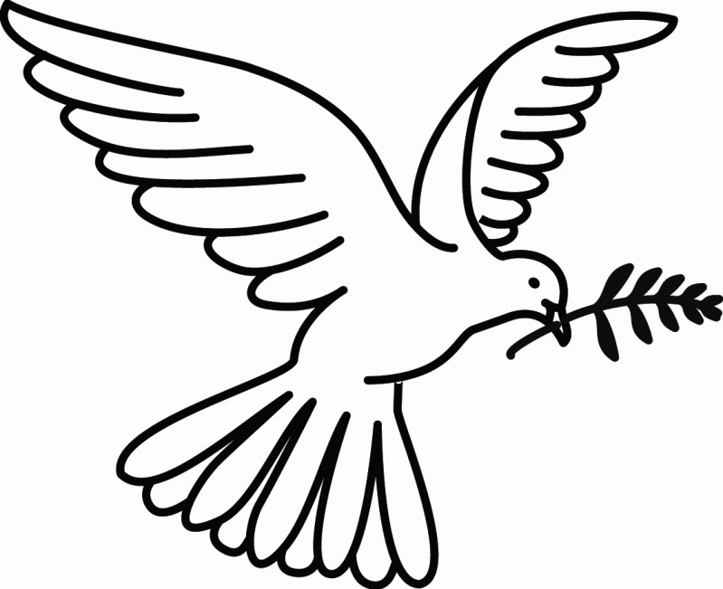 Peace Dove Image - AZ Coloring Pages