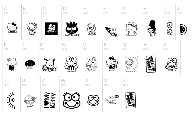 Hello Kitty Font Clip Art Library Images