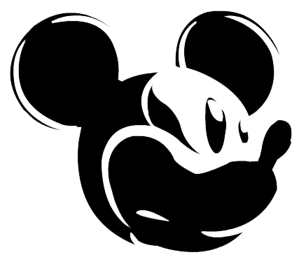 Mickey Mouse Head Silhouette - Clipart library