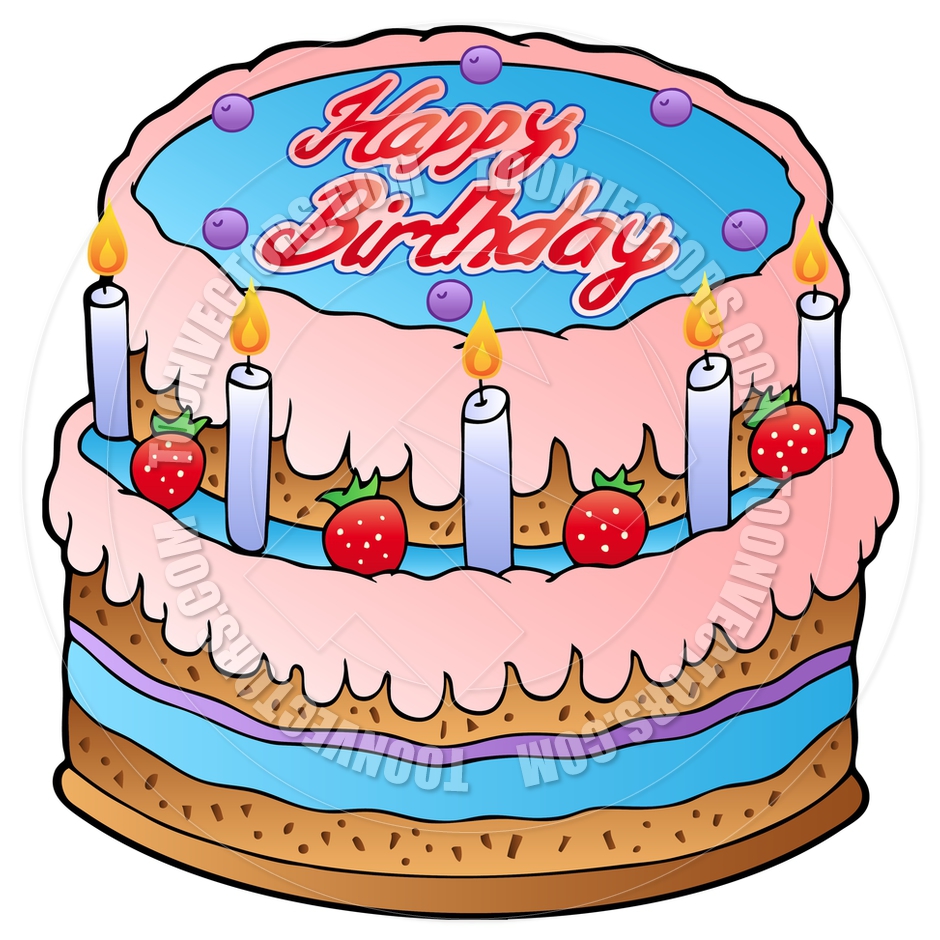 Cartoon Birthday Cake - Funny Birthday Wishes, Images, Messages 