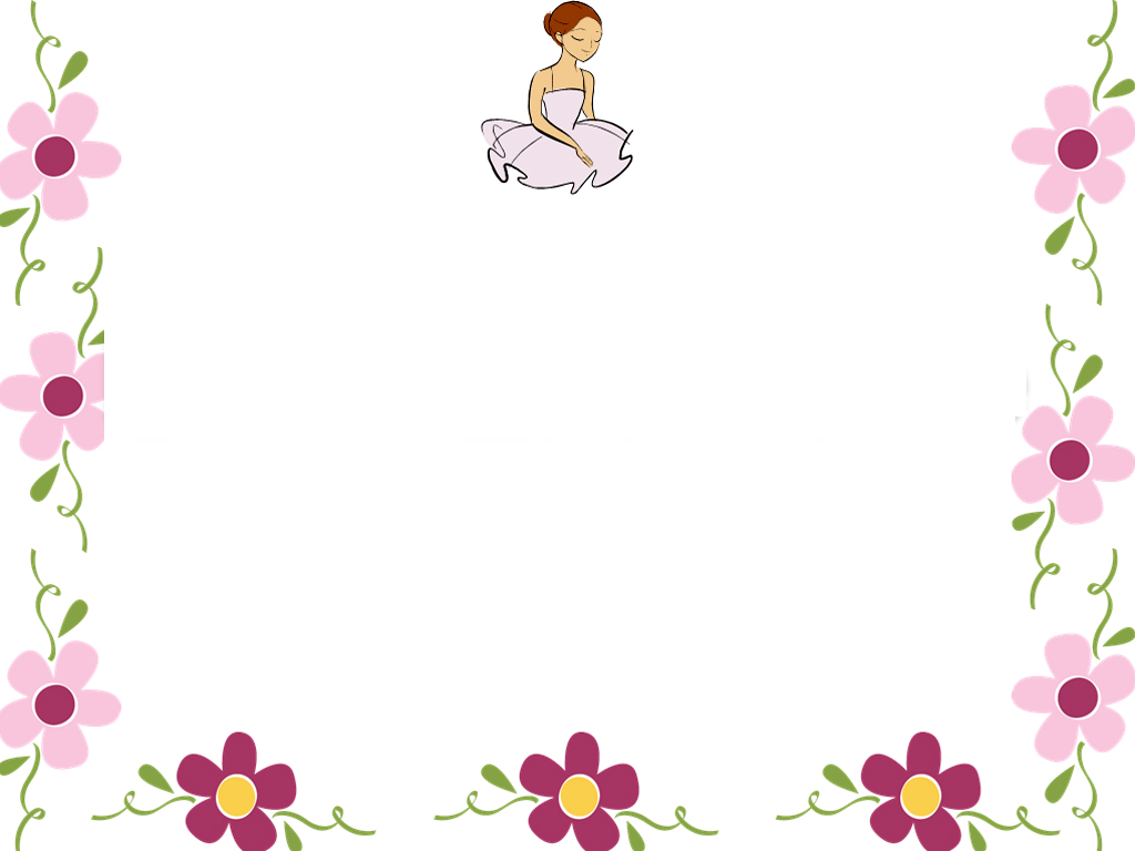 Flowers Border Template - Clipart library