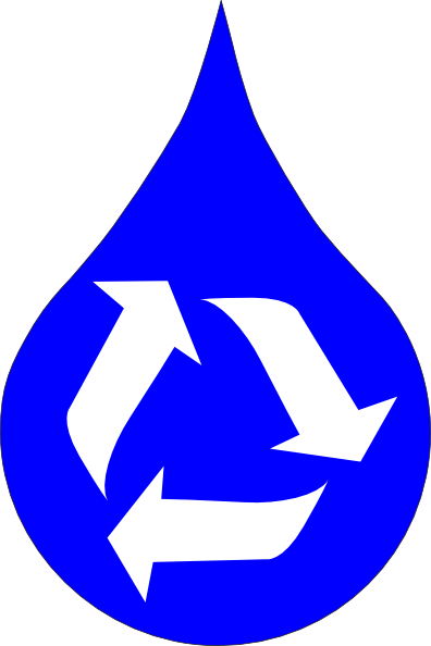 Ksd Recycle Water Blue clip art - vector clip art online, royalty 
