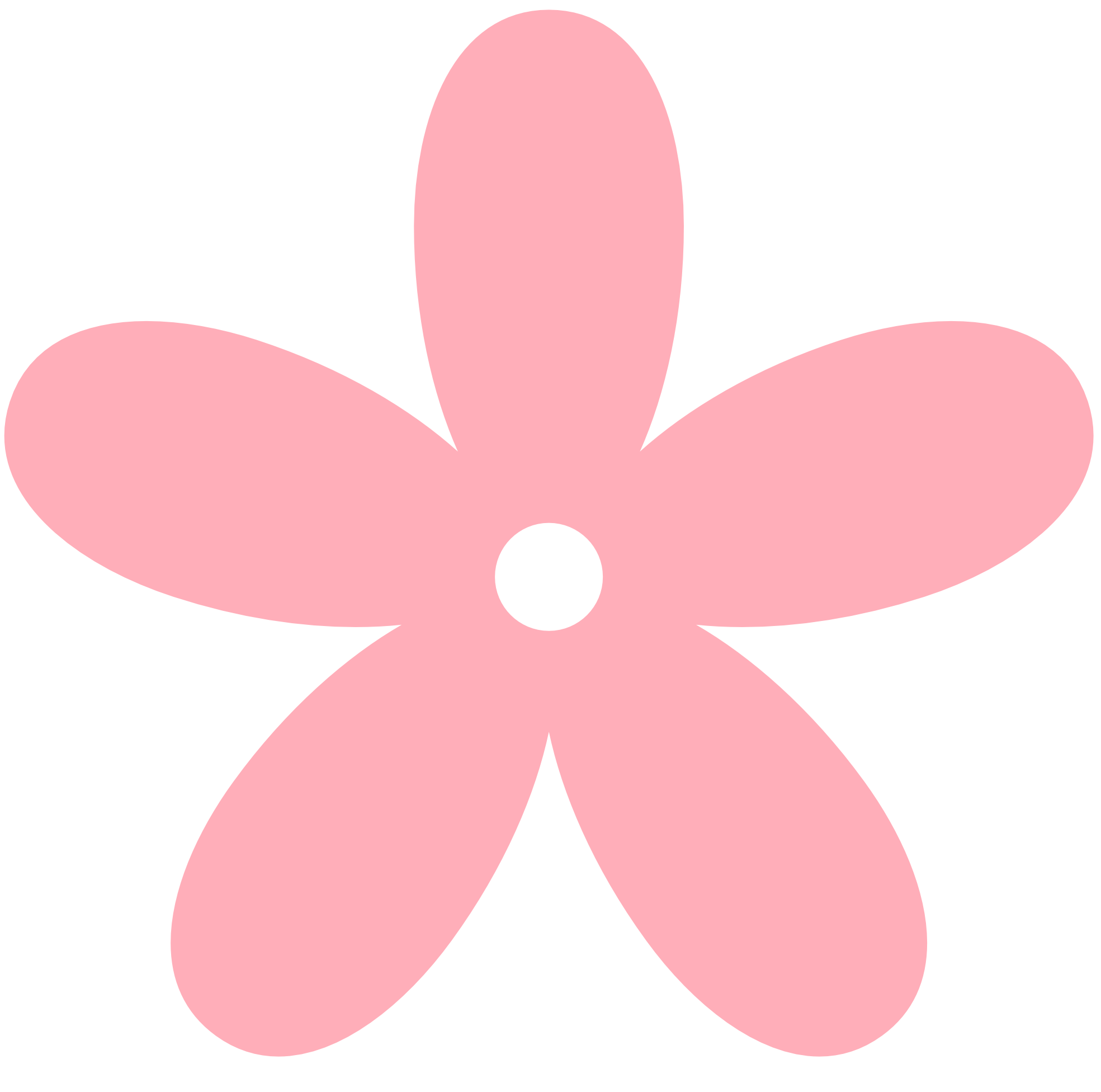 Pink Flower Cartoon 