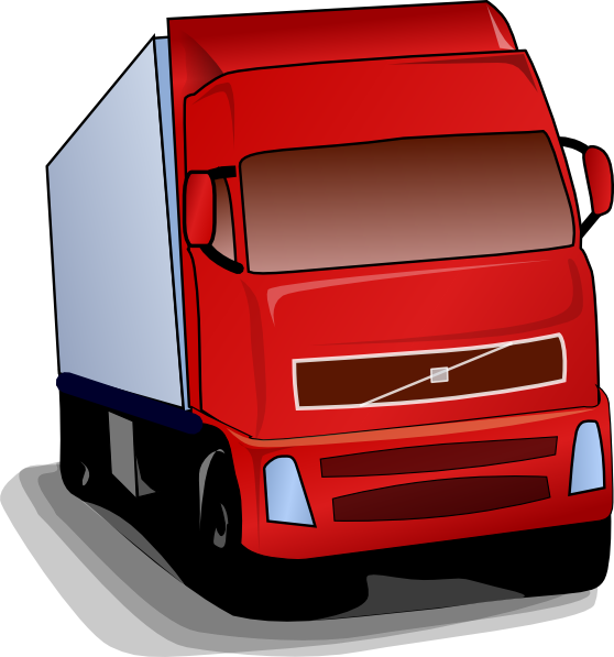 Truck 18 Wheeler clip art - vector clip art online, royalty free 