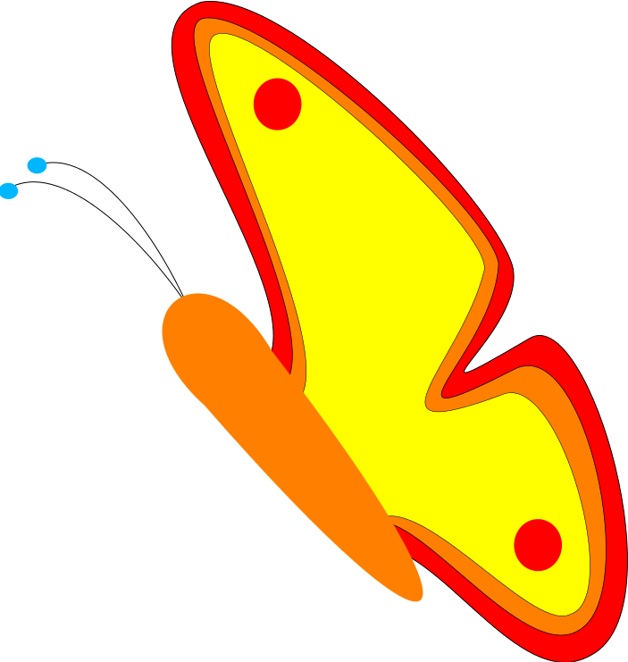 Flying Butterfly Clipart