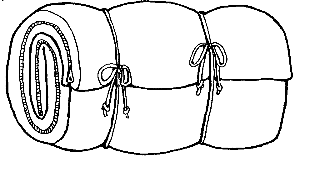 Sleeping Bag Clipart Black And White | Clipart library - Free 
