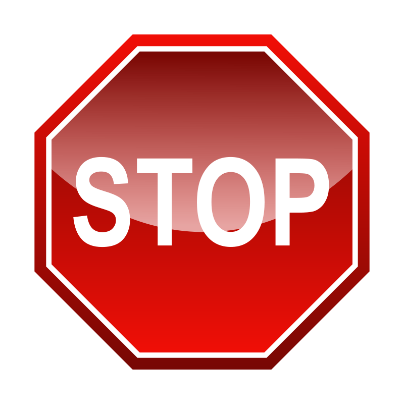 Stop signal Free Vector 