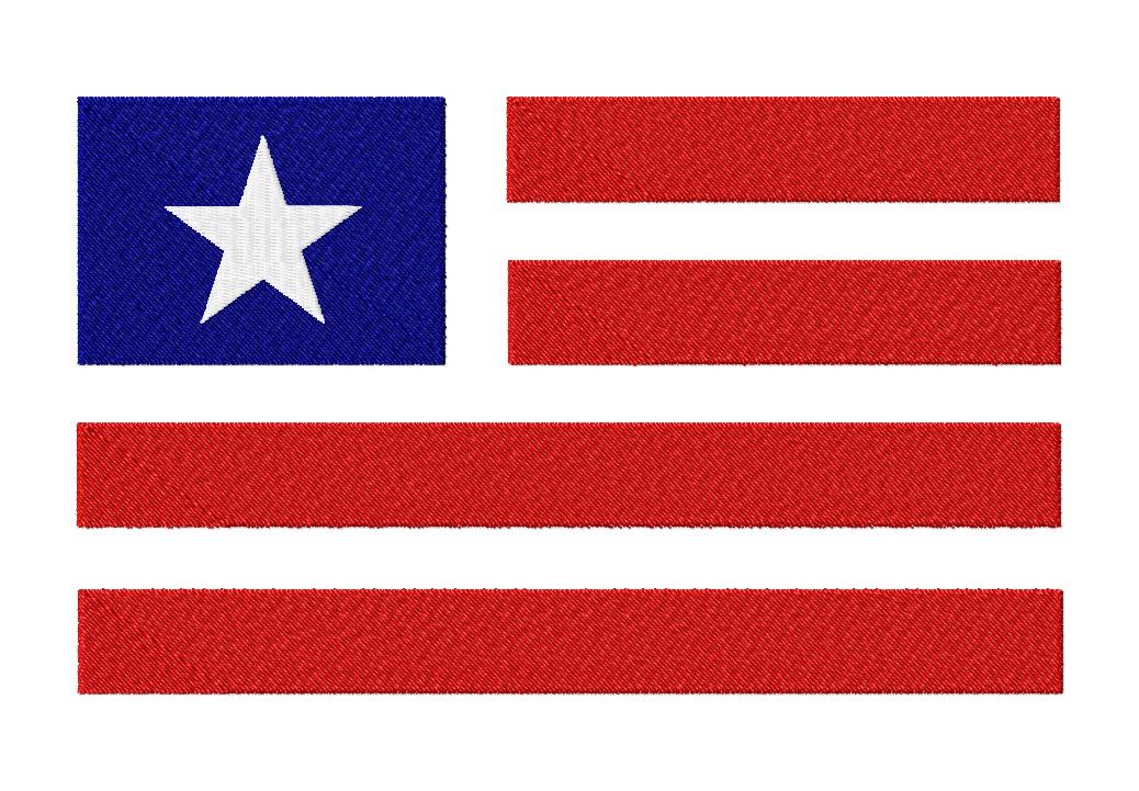 Easy American Flag Machine Embroidery Design Includes Both 