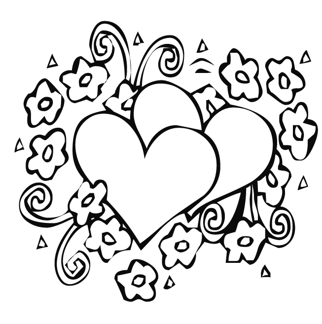 Free Broken Heart Coloring Pages, Download Free Broken Heart Coloring