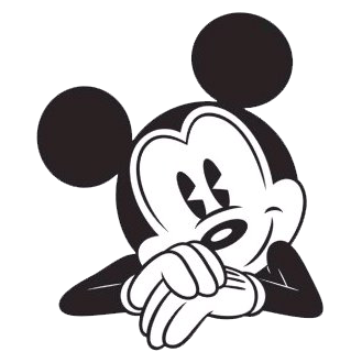 Black  White Mickey Clipart
