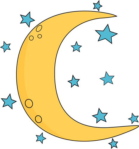 Crescent Moon and Stars Clip | Clipart library - Free Clipart Images
