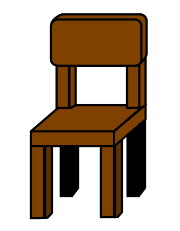 Drawing a cartoon chair