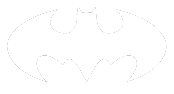 blank batman logo