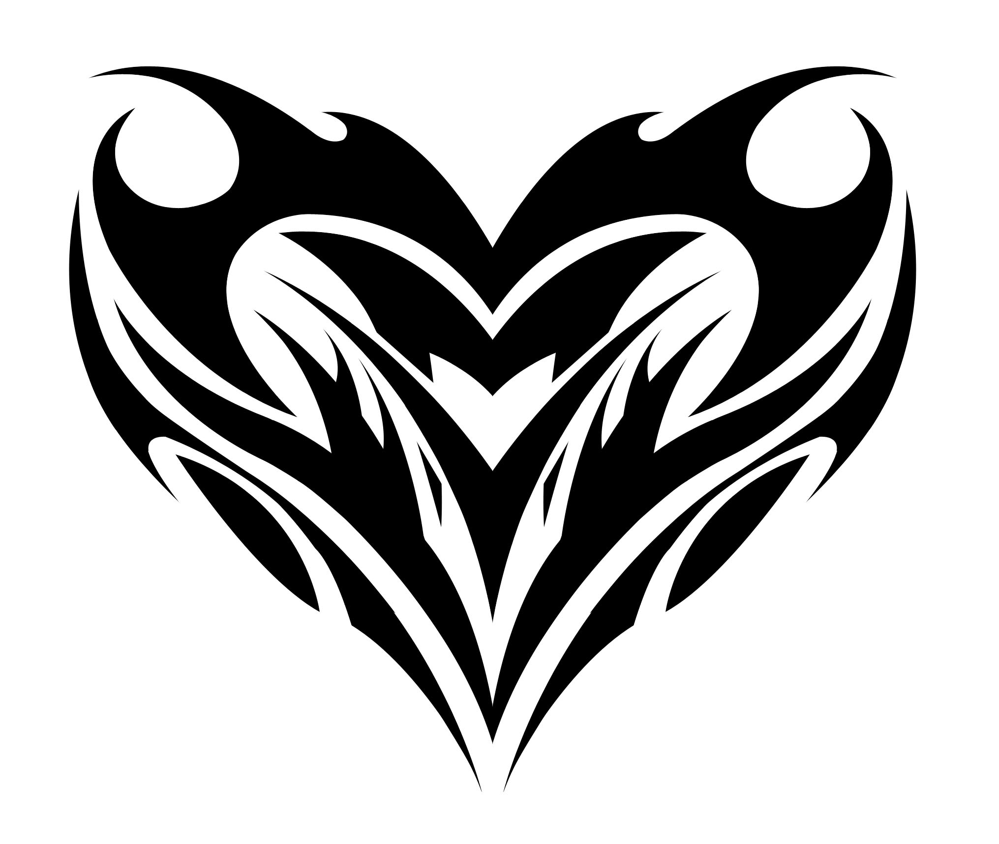 Tribal Heart Drawing - Gallery