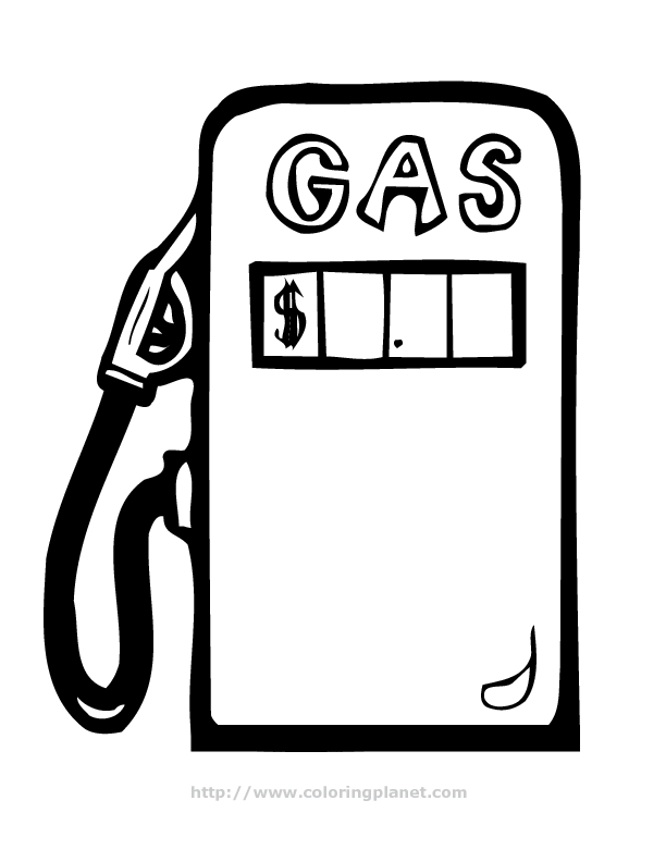 petrol pump Colouring Pages