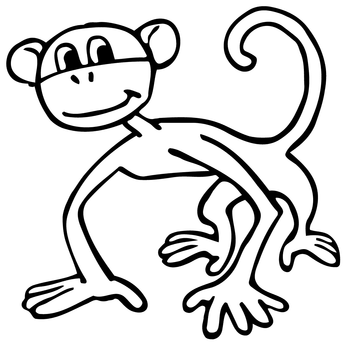 Cartoon Girl Monkey - Clipart library