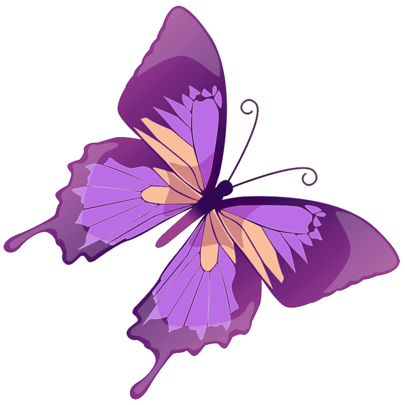 Purple Butterfly Clipart