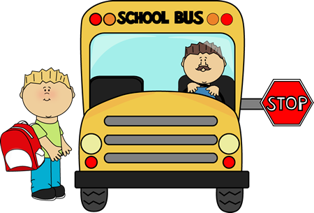 Child Getting on a School Bus Clip Art - Child Getting on a School 