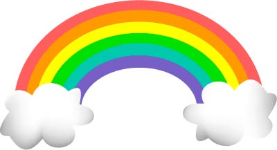 Rainbow Clipart Black And White | Clipart library - Free Clipart Images