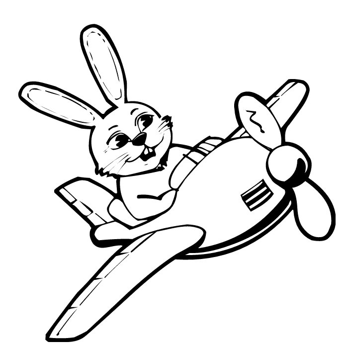 Printable Airplane coloring pages