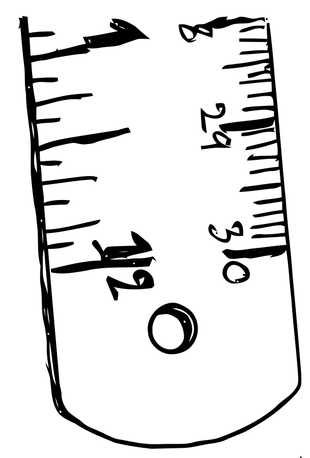 Round Plastic Ruler Clipart, vector clip art online, royalty free 
