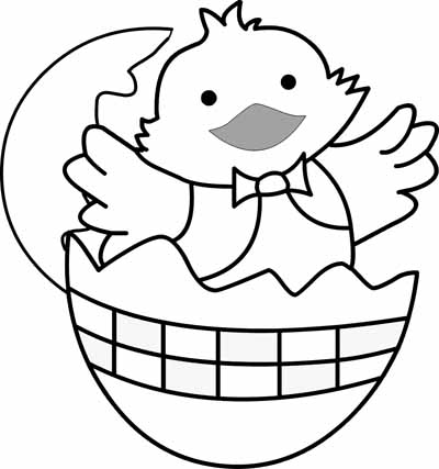 Baby Chick Preschool Coloring Pages Easter - Easter Coloring pages 