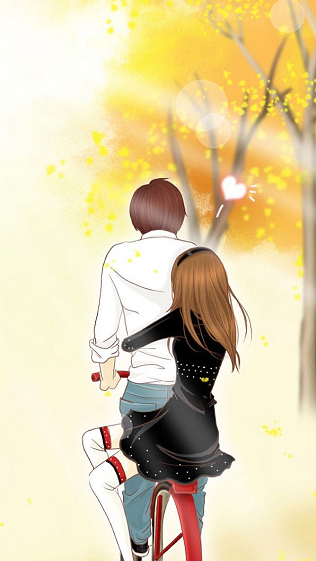 Free Cute Cartoon Couple Wallpapers For Mobile, Download Free Cute