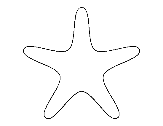 starfish-template-clip-art-library