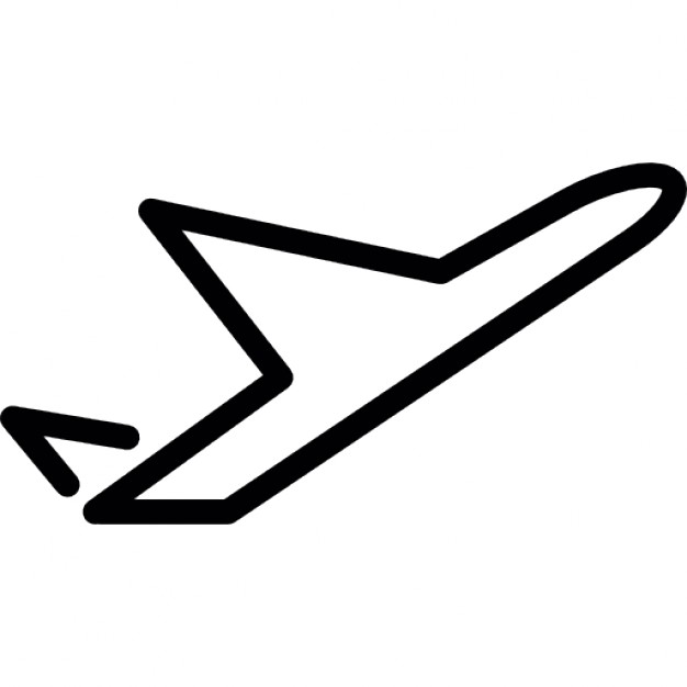 free clipart airplane outline - photo #30