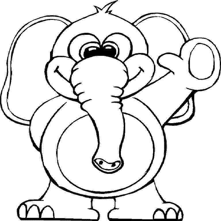 Circus Elephant Coloring Pages Disney Clip Art Elephants