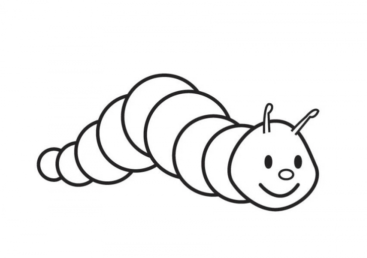 Free Caterpillar Outline, Download Free 