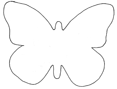 Paper butterflies decoration : Drawing, cutting and assembling the 