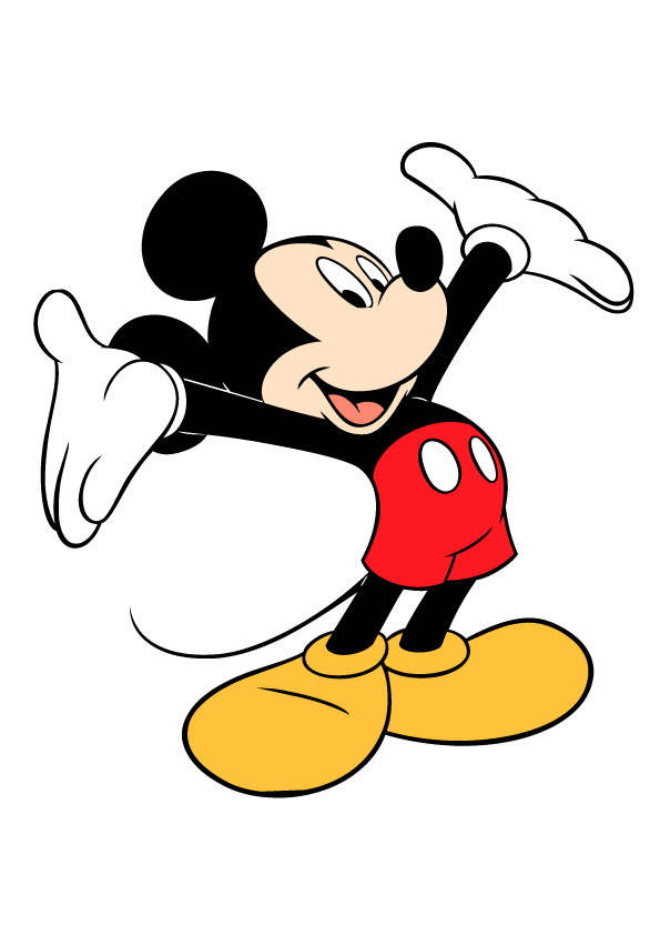 Mickey Mouse Clipart Vector 4, vector files - 365PSD.com