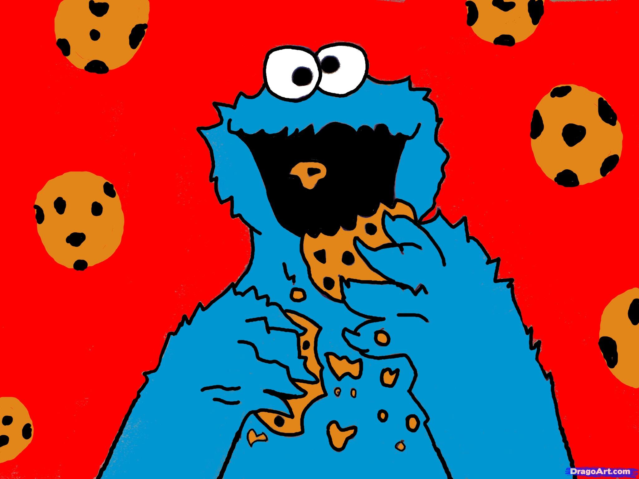 Cookie Monster Cartoon Cookie - Clipart library