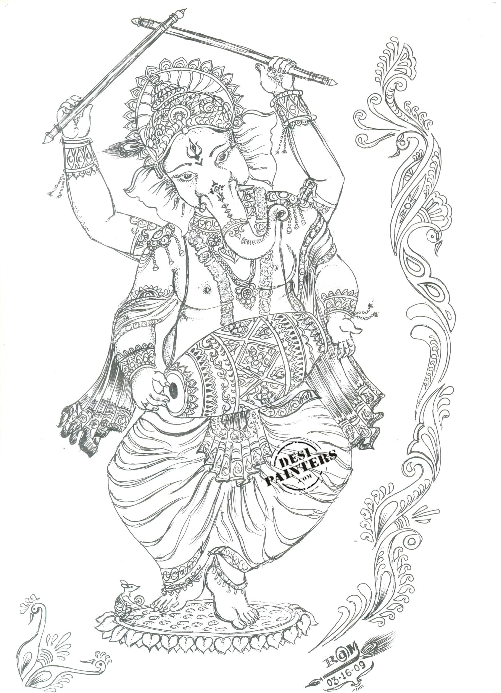 Free Ganesh Ji Sketch, Download Free Ganesh Ji Sketch png images, Free