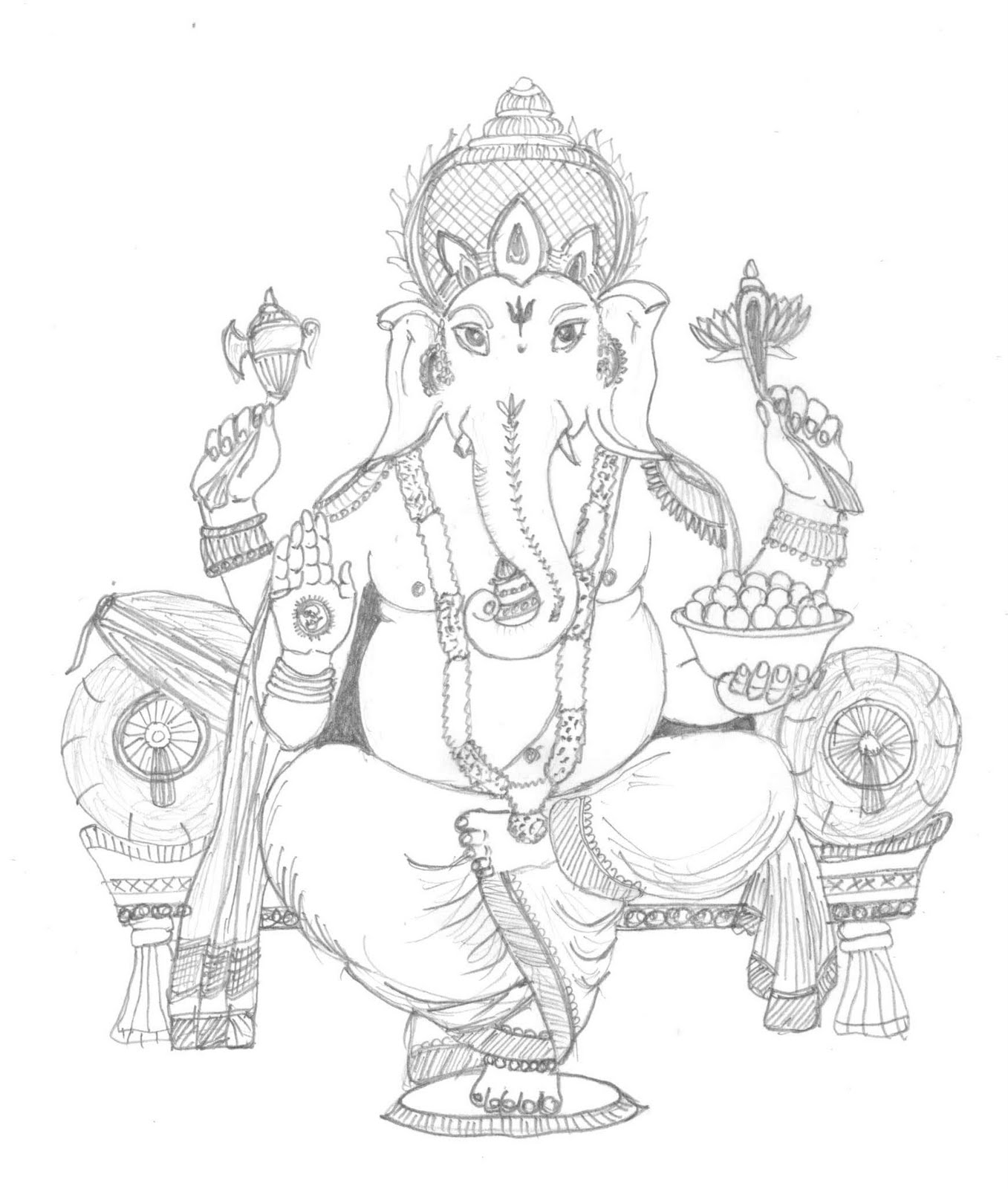 Kaufen Simple Lord Ganesha Sketches Sonderangebote